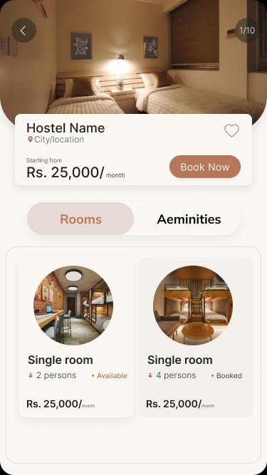 Hostel Detail Screen